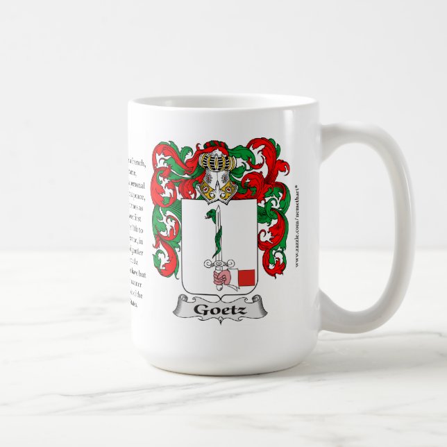 Goetz-Familien-Wappen Kaffeetasse (Rechts)