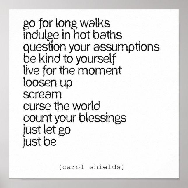 Gof für lange Spaziergänge Poster (Vorne)