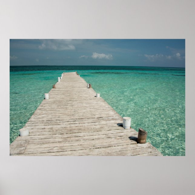 Goff Caye, eine beliebte Insel des Barrier Reef Poster (Vorne)