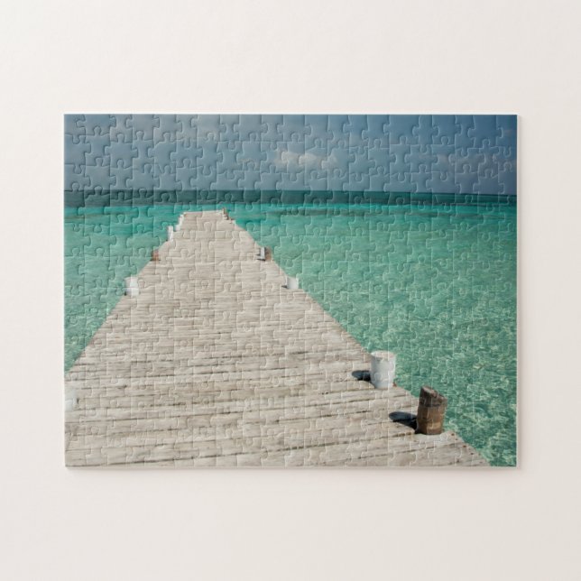 Goff Caye, eine beliebte Insel des Barrier Reef Puzzle (Horizontal)