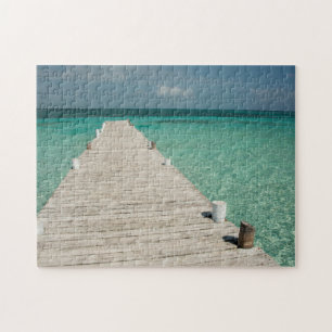 Goff Caye, eine beliebte Insel des Barriereriffs Puzzle