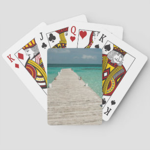 Goff Caye, eine beliebte Insel des Barriereriffs Spielkarten