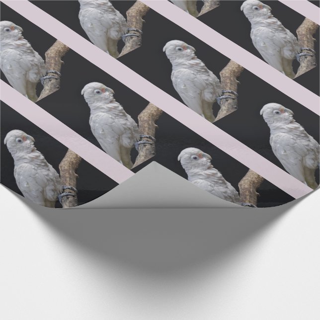 Goffin's Cockatoo Wrapping Paper Geschenkpapier (Ecke)