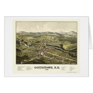 Goffstown, panoramische Karte NH - 1887