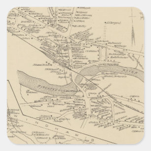 Goffstown PO, Pelham Quadratischer Aufkleber