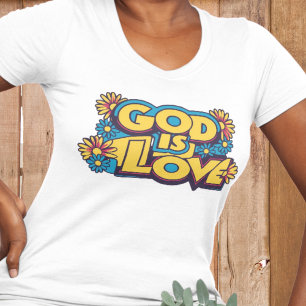 Gog ist Liebe Christliches Glaubensbionzept Tri-Blend Shirt
