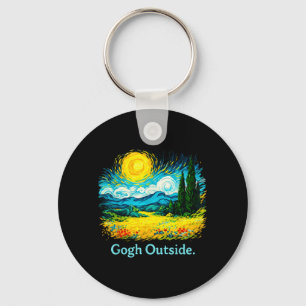 Gogh Draußen Sternennacht Naturliebhaber Schlüsselanhänger