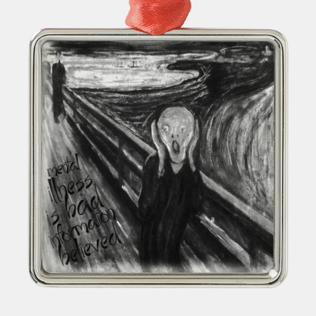 Gogh GeistesRemake: Der Schrei durch Edvard Munch Ornament Aus Metall (Vorne)