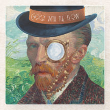 Gogh mit dem Untersetzer des Durchlassglases