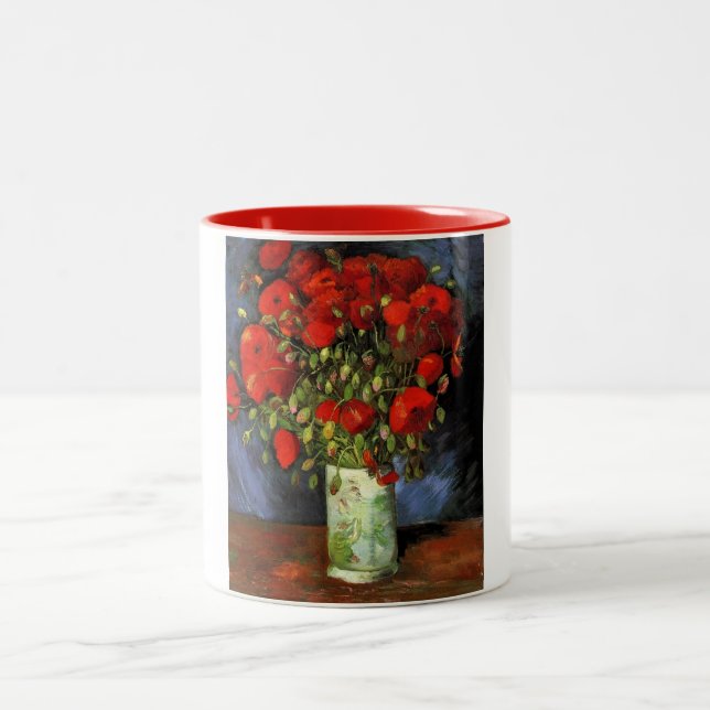 Gogh rotes zweifarbige tasse (Mittel)