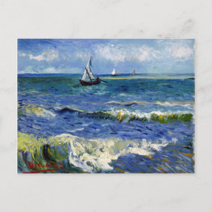 Gogh Seascape bei Les Saintes-Maries-de-la-Mer Postkarte