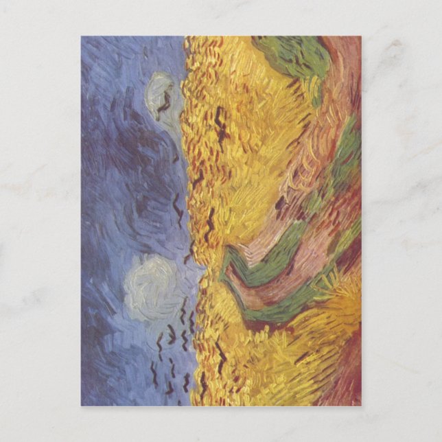Gogh, Vincent van Getreidefeld mit den Raben 1890 Postkarte (Vorderseite)