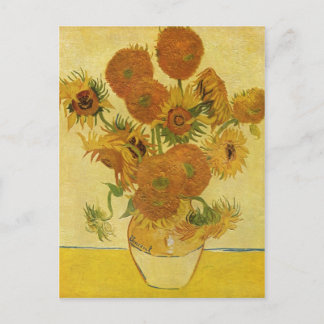 Gogh, Vincent Willem van Stilleben mit Sonnenblume Postkarte