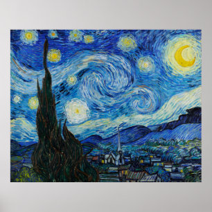 Gogh's Sternennachtplakat Poster
