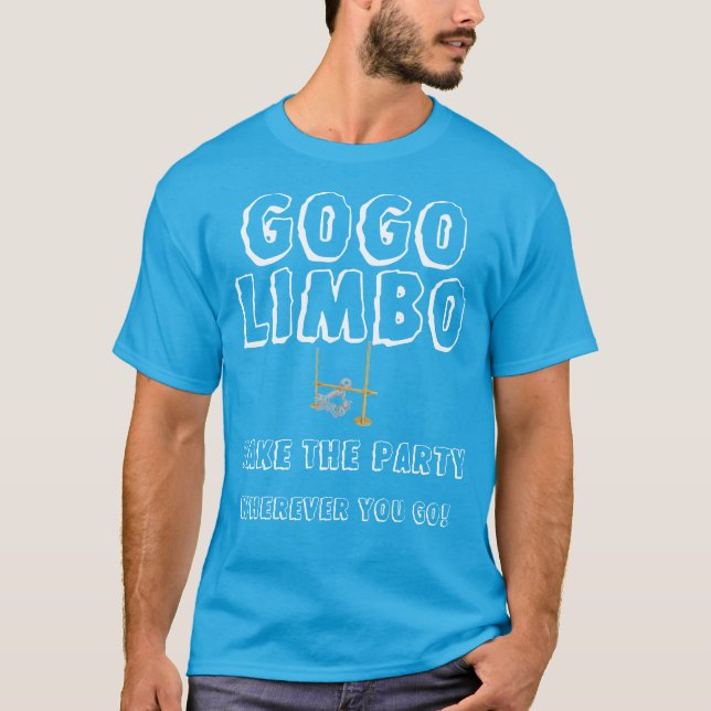 GOGO grundlegender dunkler ÜberhangsT - Shirt (Vorderseite)