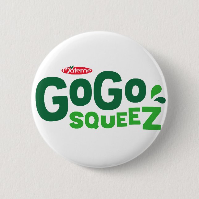 GoGo squeeZ Logo Button (Vorderseite)