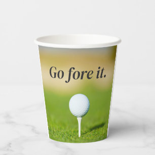 GoGoIt Golf Game Quote Party Paper Cups Pappbecher