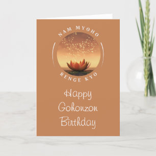 Gohonzon Birthday Card SGI Buddhismus  Feiertagskarte
