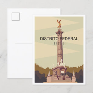 Goias Brazil Art Vintage Travel Illustration Postkarte