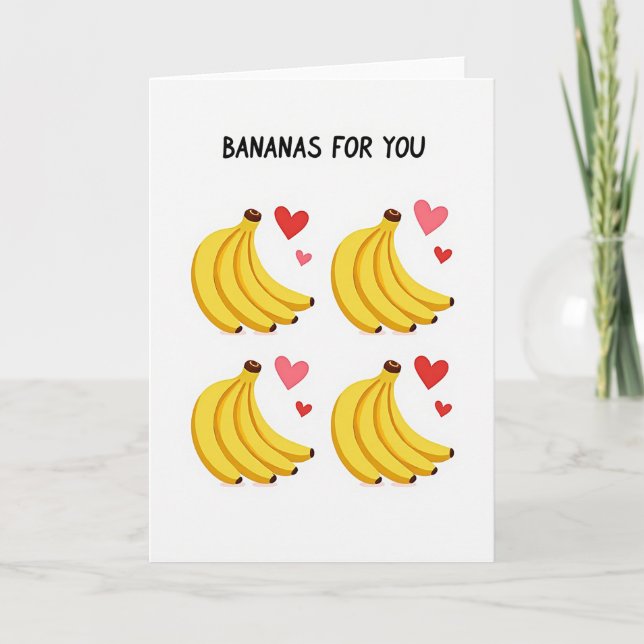 Going Bananas For You Card Karte (Vorderseite)