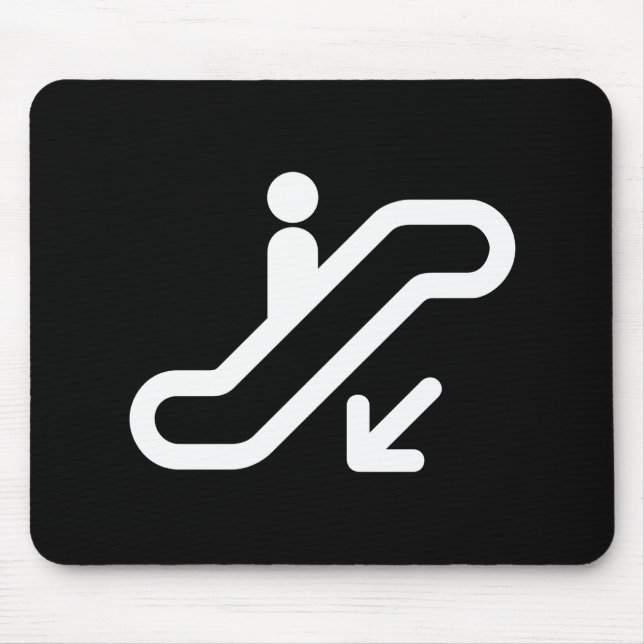 Going Down Pictogram-Mauspad Mousepad (Vorne)