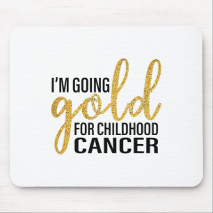 Going Gold für das Bewusstsein für Krebs bei Kinde Mousepad