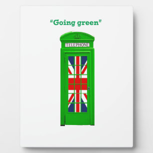 "Going Green" Londoner Telefonbox Fotoplatte