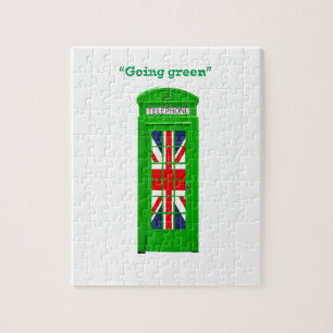 "Going Green" Londoner Telefonbox Puzzle