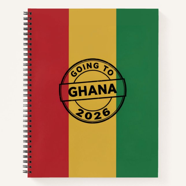 Going to Ghana 2026 Notebook Notizbuch (Vorderseite)
