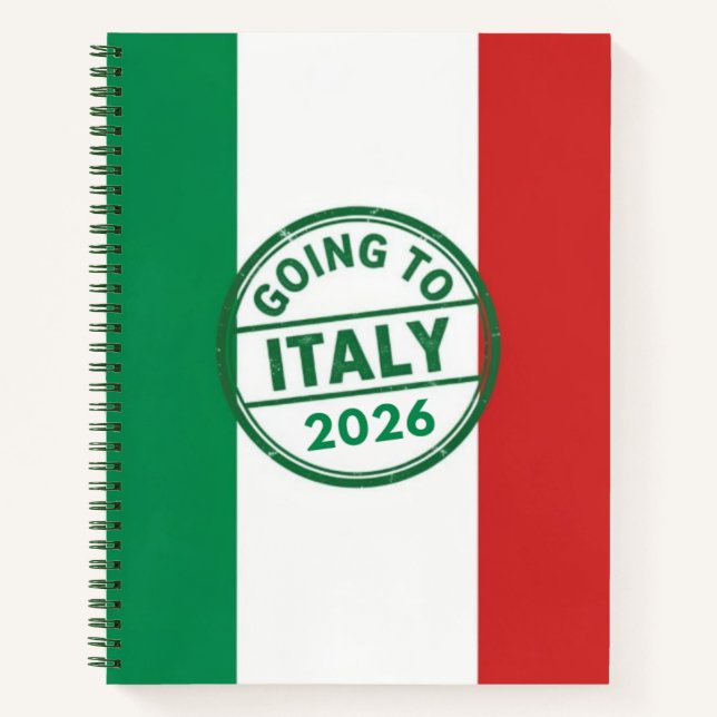 Going to Italy 2026 Notizbuch (Vorderseite)