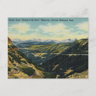 "Going to Sun" Highway, Glacier National Park Postkarte
