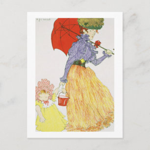 Going to the Beach, from 'L'Estampe Moderne', publ Postkarte