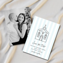 Going to the Chapel Colorful Stripe Photo