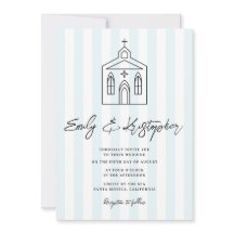 Going to the Chapel Stripe Wedding Photo