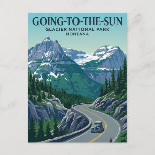 Going-to-the-Sun-Straße USA Postkarte