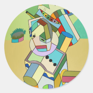 "Going Zuhause" von Ruchell Alexander Runder Aufkleber