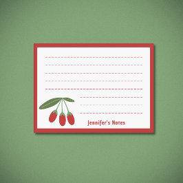 Goji Berries Post-it Klebezettel