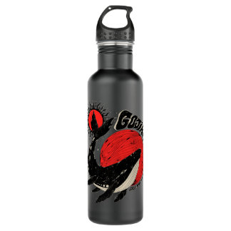 Gojira Whale Sun Moon Premium Edelstahlflasche