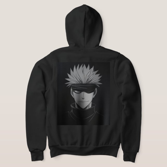 “Gojo Satoru Streetwear hoodies – Black Anime Tee  (AblageHinten)