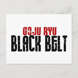 Goju Ryu Black Belt Postkarte