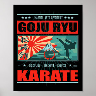 Goju Ryu Karate Kanji Poster