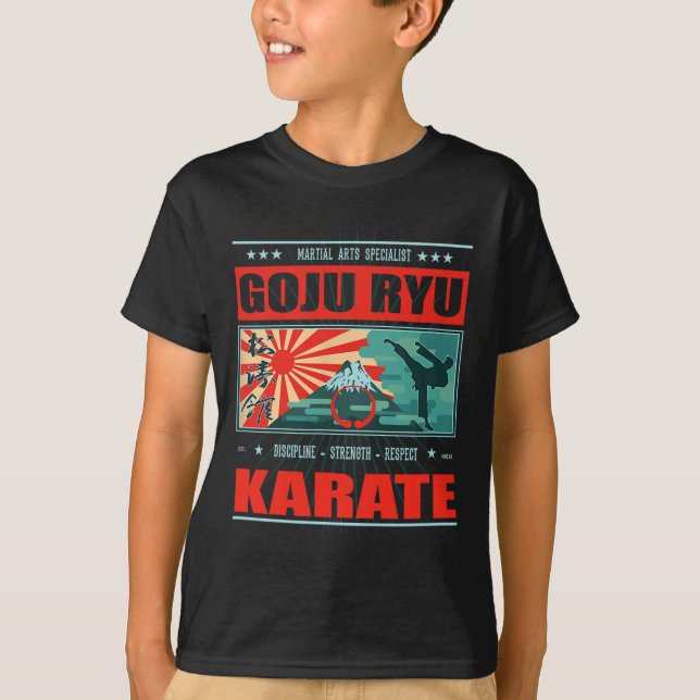 Goju Ryu Karate Kanji T-Shirt (Vorderseite)
