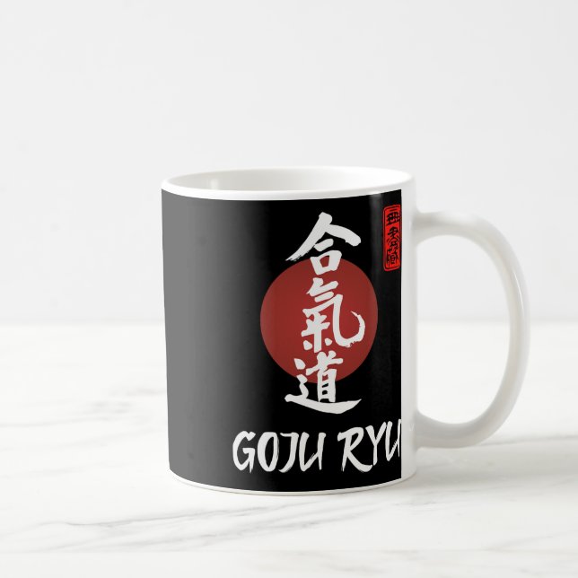 Goju Ryu Karate Uniform Goju Ryu Uniform Calligrap Kaffeetasse (Rechts)