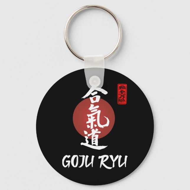 Goju Ryu Karate Uniform Goju Ryu Uniform Calligrap Schlüsselanhänger (Vorderseite)