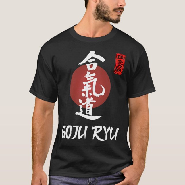 Goju Ryu Karate Uniform Goju Ryu Uniform Calligrap T-Shirt (Vorderseite)