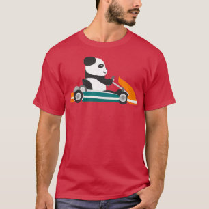 Gokart Panda Rennwagen Panda T-Shirt