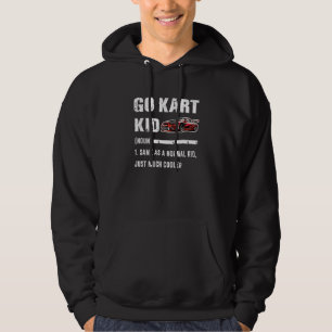 Gokart-Rennsport-Gokart-Kind-Definition Hoodie