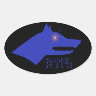 Gokturk Ovaler Aufkleber