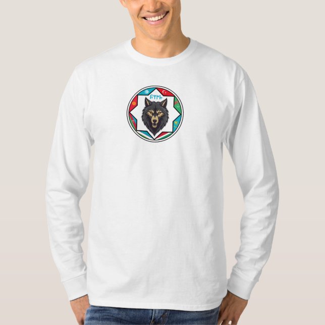 Göktürk Türk Wolf Design shirt (Vorderseite)