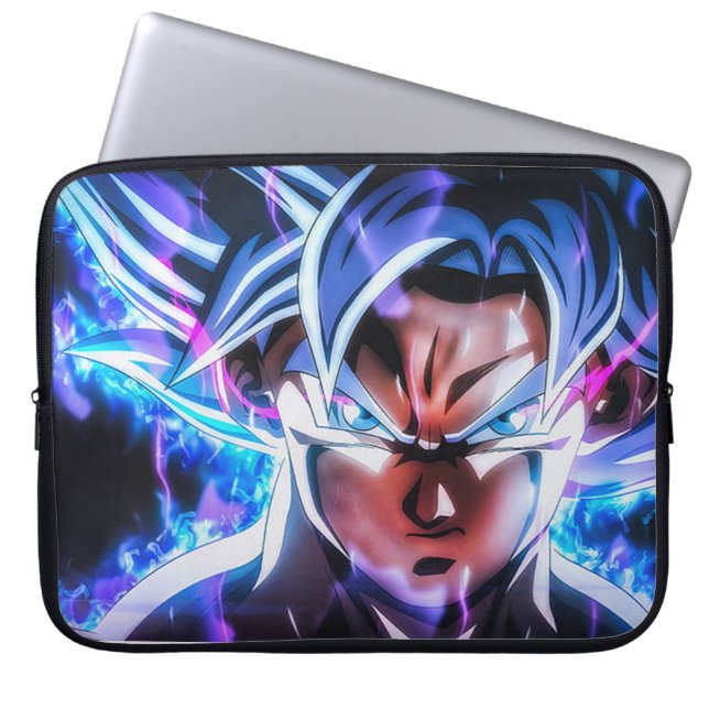 Goku Ultra Instinct Electronics Bag – Anime Tech Laptopschutzhülle (Vorderseite)